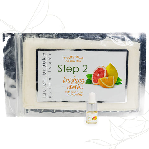 Two Step Cleansing System - Revitalizing Sweet Citrus Travel Size by Lauren Brooke Cosmetiques