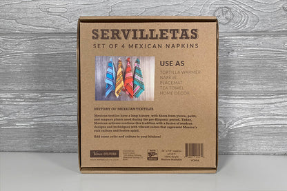 Servilletas - Set of 4 Mexican Napkins by Verve Culture