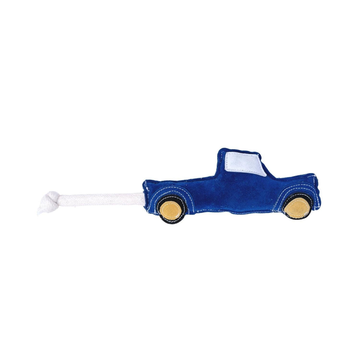 Vegan Leather Blue Pickup Truck Eco Friendly Dog Toy by American Pet Supplies