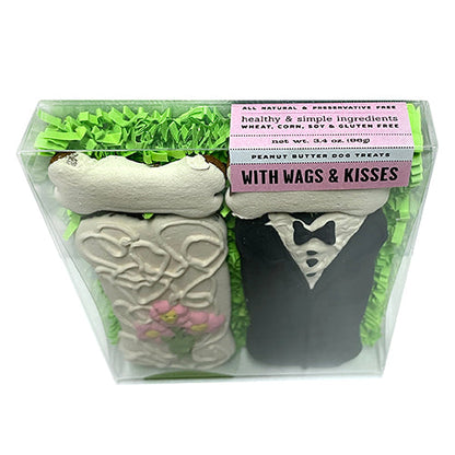 With Wags & Kisses Box - Bride & Groom by Bubba Rose Biscuit Co.