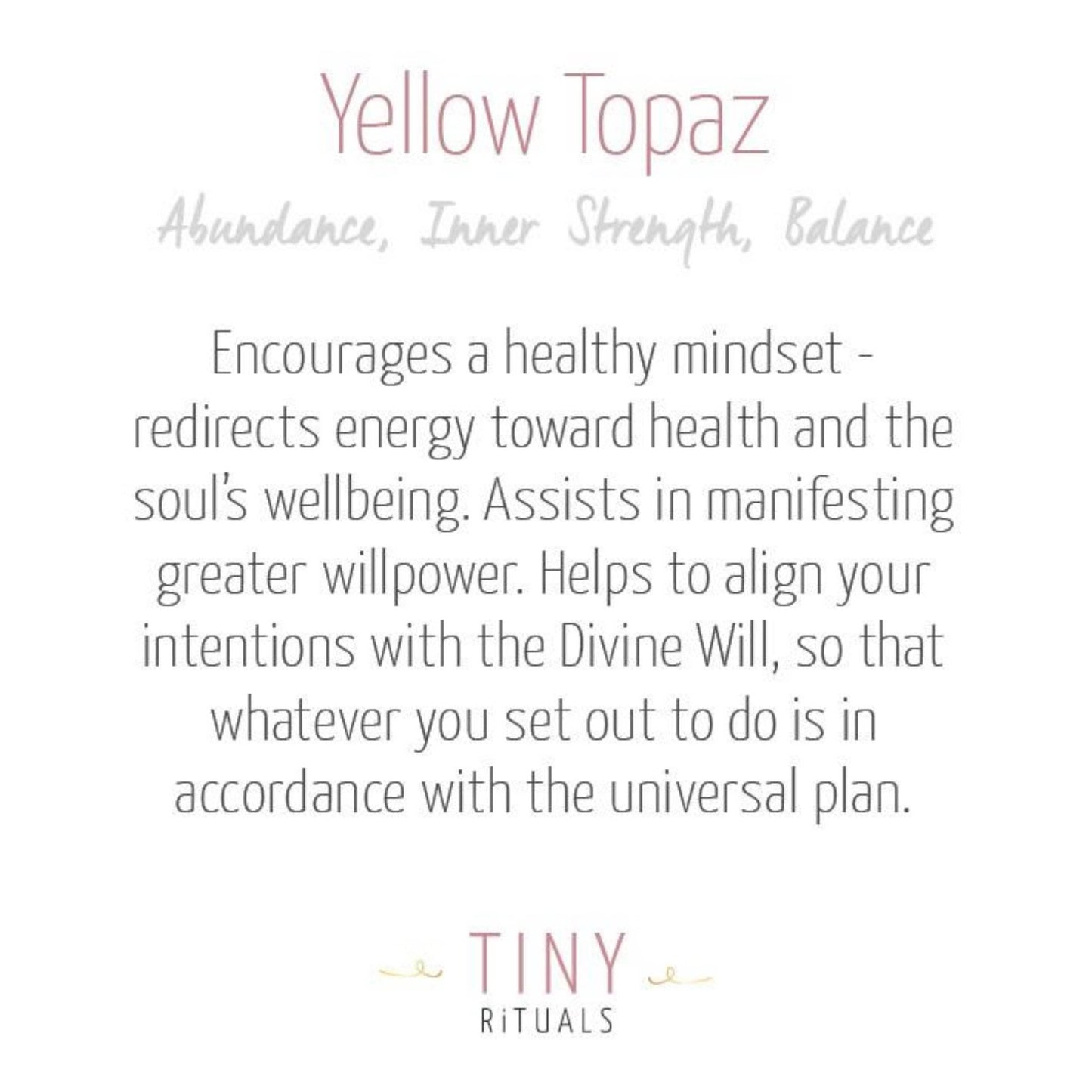 Yellow Topaz Energy Bracelet by Tiny Rituals