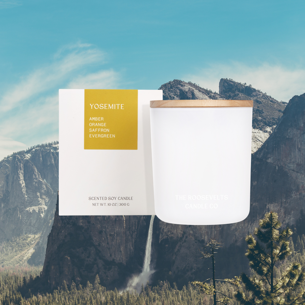 Yosemite Candle - Amber, Orange, Saffron & Evergreen