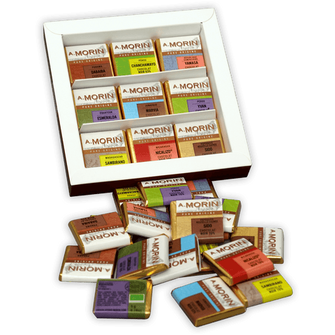 A. Morin Dark Chocolate Tasting Box (27 pieces) by Bar & Cocoa