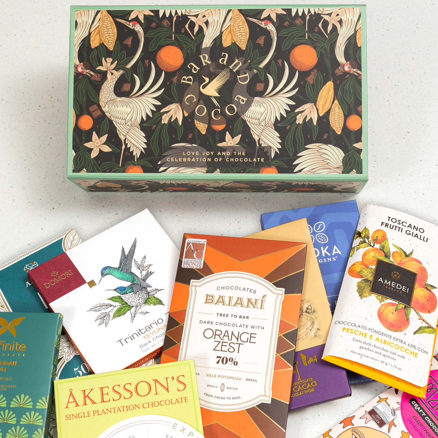 Chocolate Bars of the World Gift Box by Bar & Cocoa