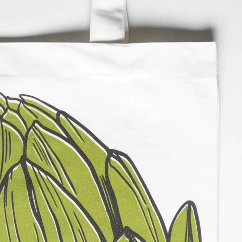Artichoke Tote - 100% Organic Cotton Reusable Grocery Bag by Toby Leon