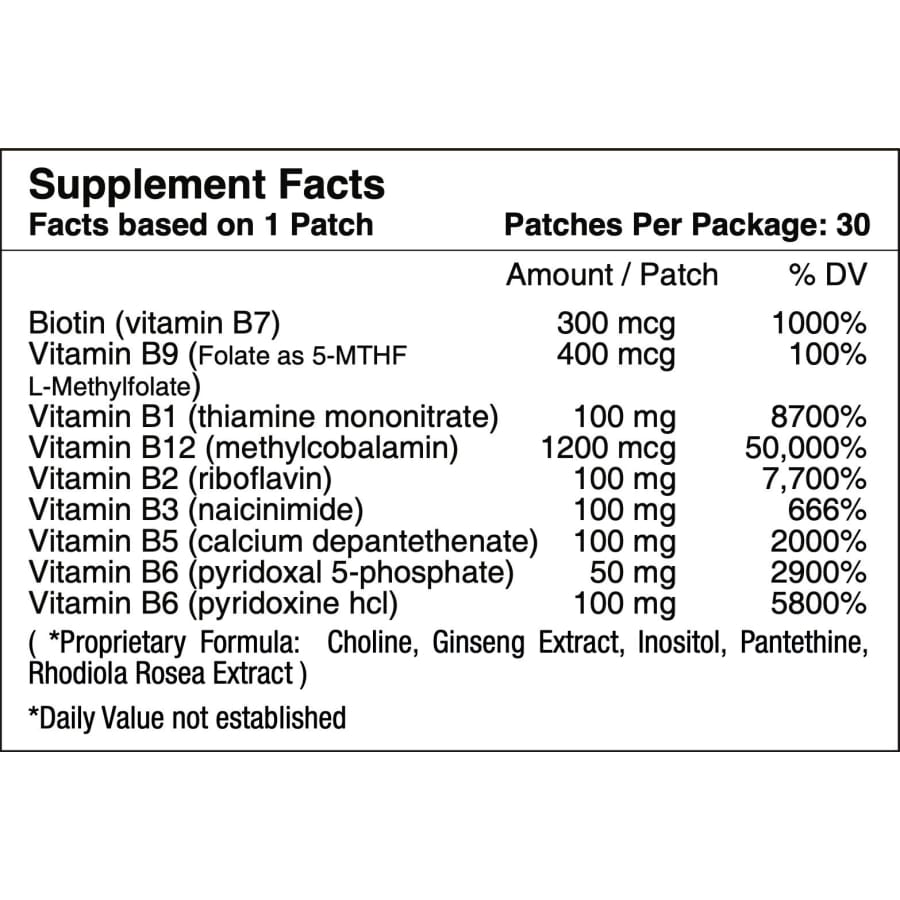 B12 Energy Plus Vitamin Patch