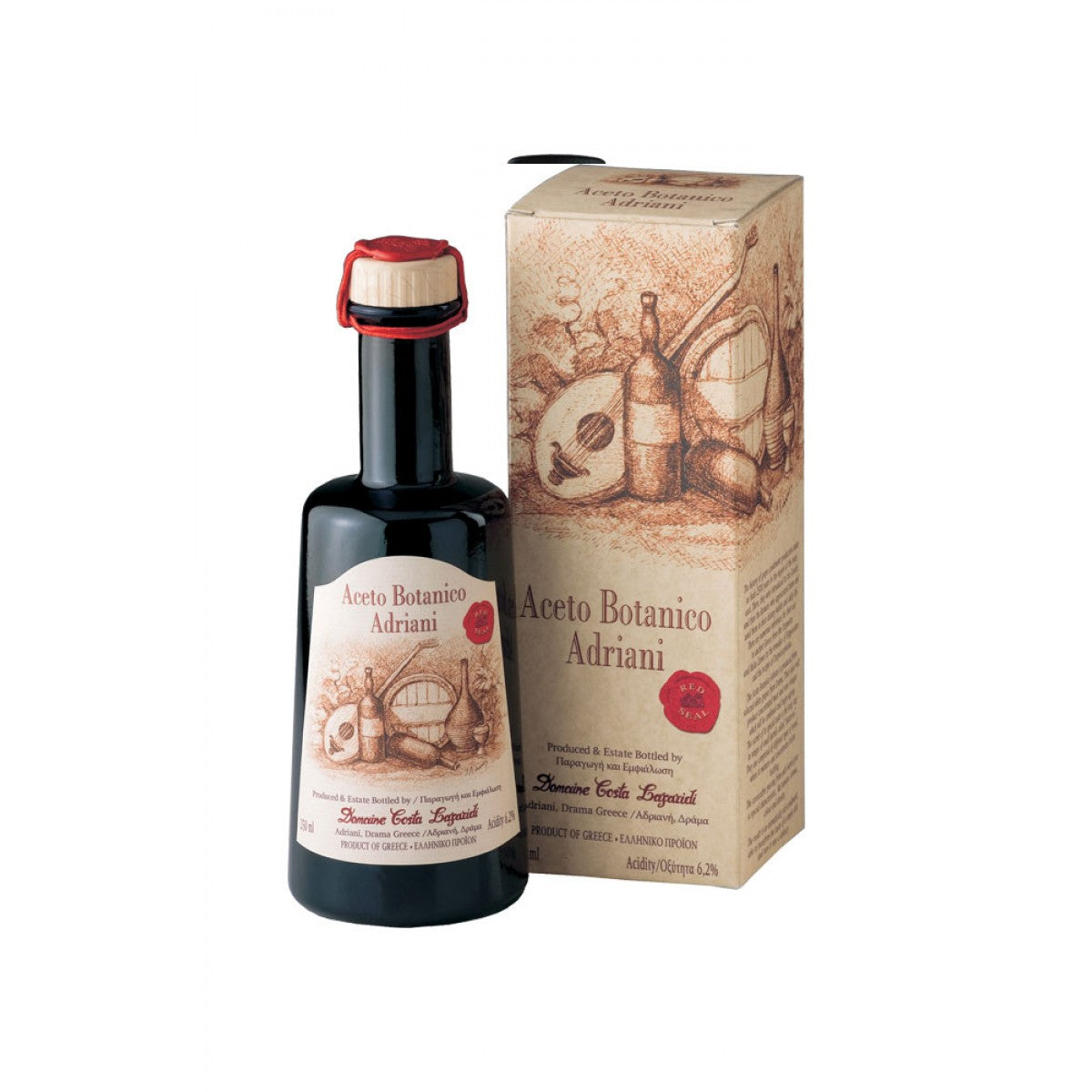 Organic Botanico Balsamic Vinegar - Aged 6 Years in Oak Barrels for Complex Aromas and Flavors - High in Antioxidants and Polyphenols for Improved Health and Well-Being,  8.45 fl oz by Alpha Omega Imports