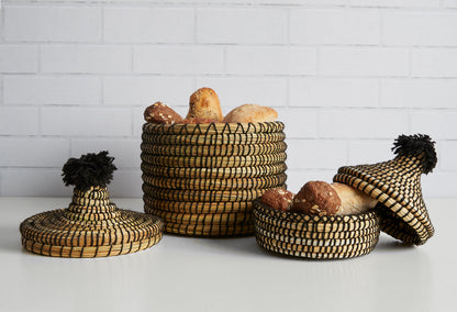 Moroccan Bread Basket - Set of 2 by Verve Culture