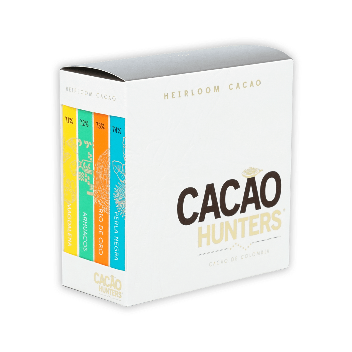 Cacao Hunters Heirloom Collection Dark Chocolate Gift by Bar & Cocoa
