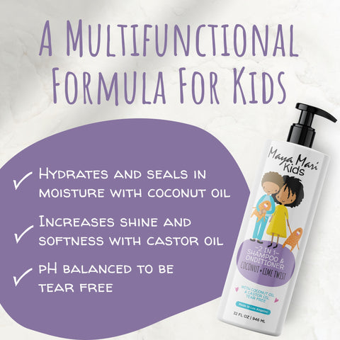 Maya Mari Kids - Curly Hair Kids Ultimate Curls 2-Piece Set - 2-in-1 Shampoo and Conditioner and Leave-In Conditioner by  Los Angeles Brands