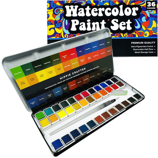 Premium Watercolor Paint Set 36 Colors