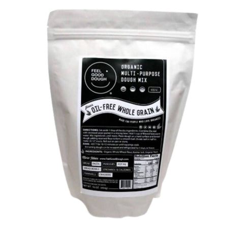 Organic Multi-Purpose Oil-Free Whole Grain Dough Mix Bags - 5 x 16oz by Farm2Me