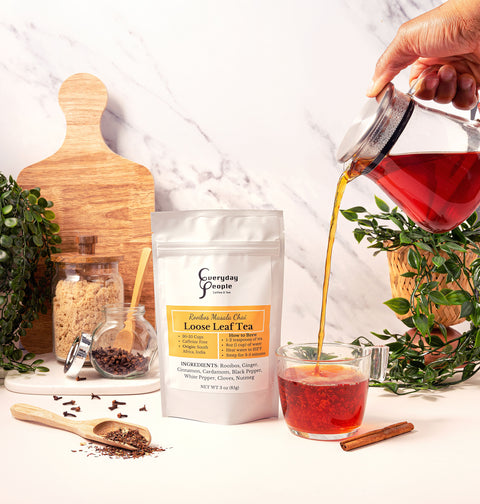 Rooibos Masala Chai Loose Leaf Herbal Tea by Everyday People Coffee  & Tea