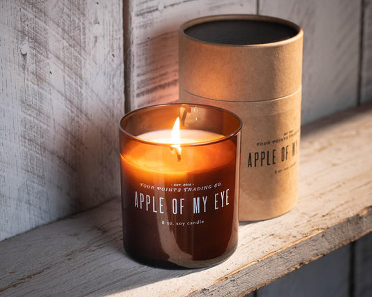 Apple of My Eye 8oz Soy Candle by Four Points Trading Co.