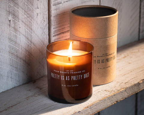 Pretty Is As Pretty Does 8oz Soy Candle by Four Points Trading Co.
