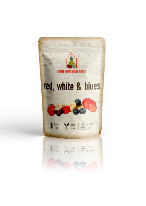 Freeze Dried "Red, White & Blues" Snack by The Rotten Fruit Box