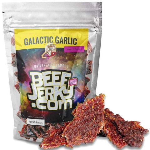 Galactic Garlic Gourmet Garlic Beef Jerky (8oz bag) by BeefJerky.com