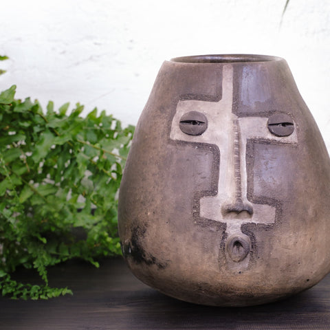 Glyph Art Vase by Wool+Clay