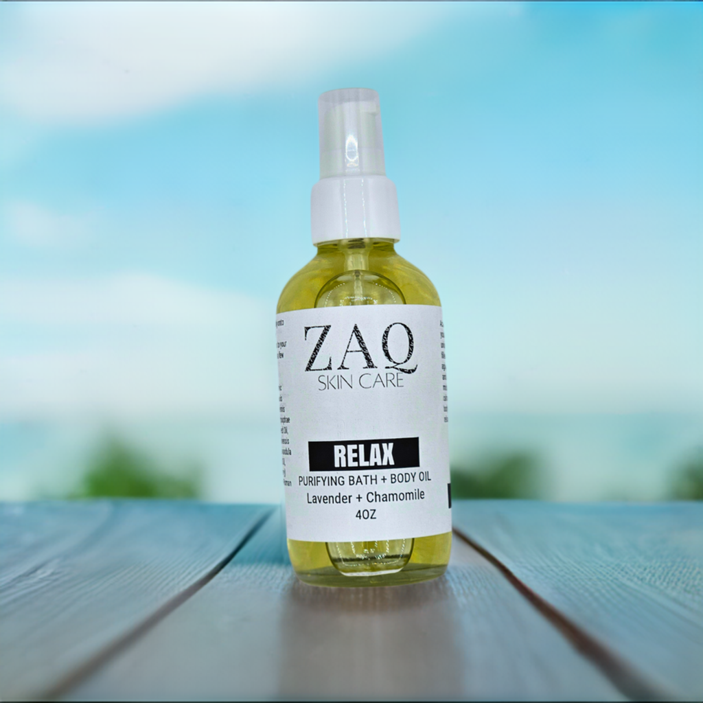 Calming Massage Body Oil - Lavender + Chamomile by ZAQ Skin & Body