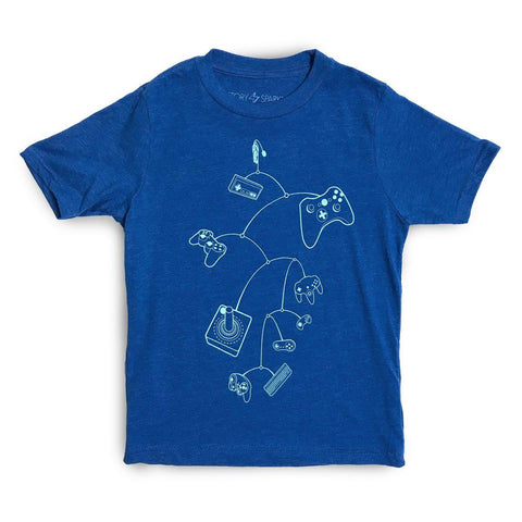 Mobile Controls Kids T-Shirt by STORY SPARK