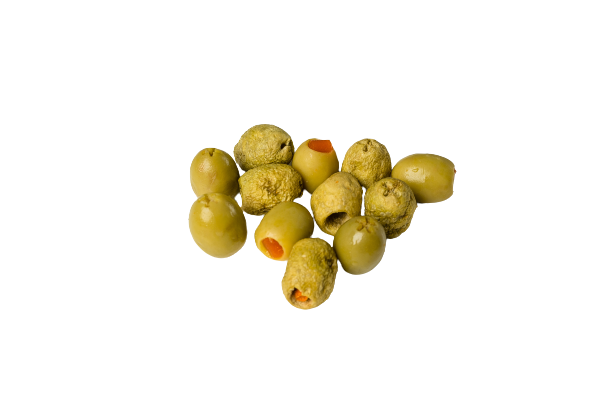 Freeze Dried Green Olives Stuffed with Chili Paste (Salted) by The Rotten Fruit Box