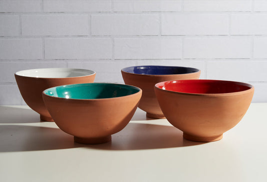 Moroccan Terracotta Serving Bowls by Verve Culture