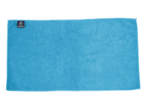 Biospired Asana Yoga Towel, Cerulean by The Everplush Company