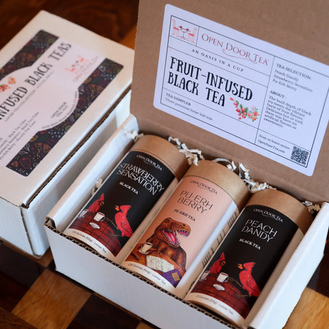 Fruit-Infused Black Tea Sampler by Open Door Tea