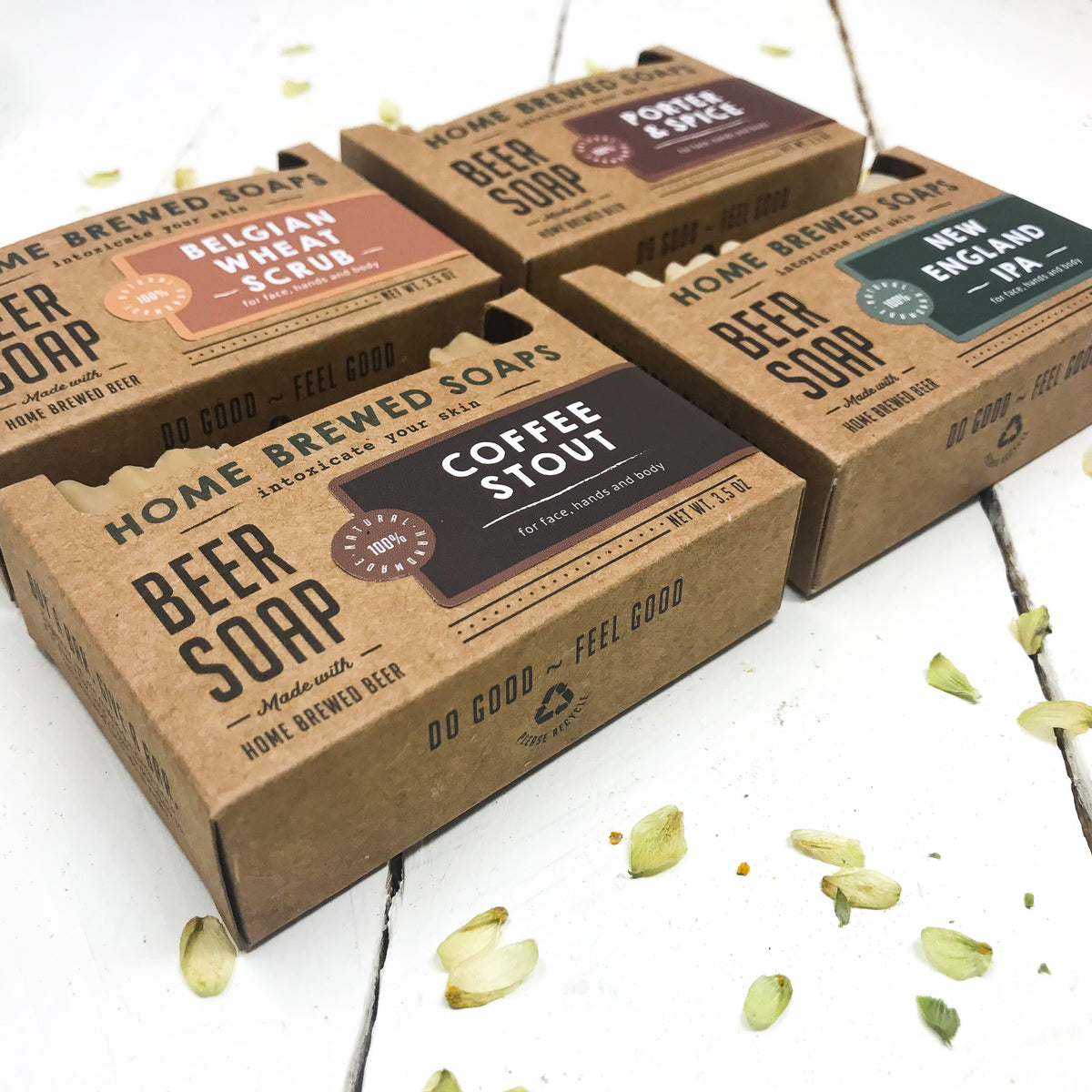4 pack of Beer Soap - Beer Gifts by Home Brewed Soaps