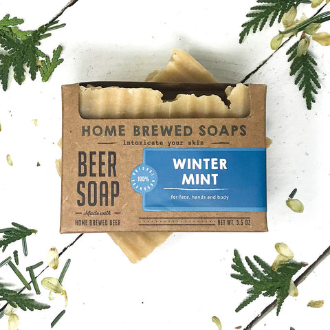 Winter Mint Beer Soap - Soap for Men by Home Brewed Soaps