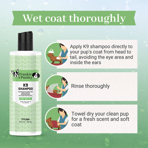 K9 Shampoo with Hemp Seed Oil - Shampoo for Dogs - 16oz by  Los Angeles Brands
