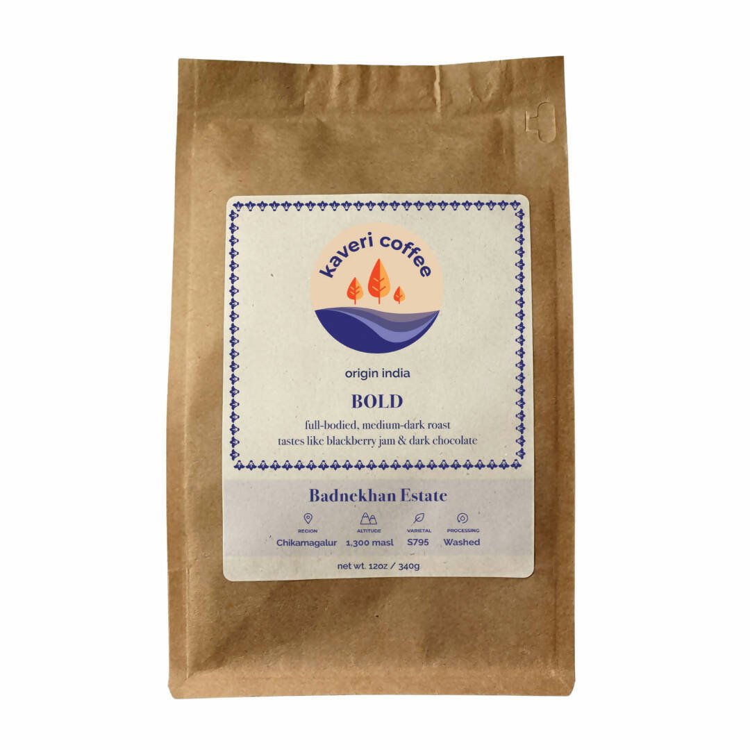 Bold | Badnekhan | Medium-Dark Roast (Whole Beans) - 6 bags x 12oz by Farm2Me
