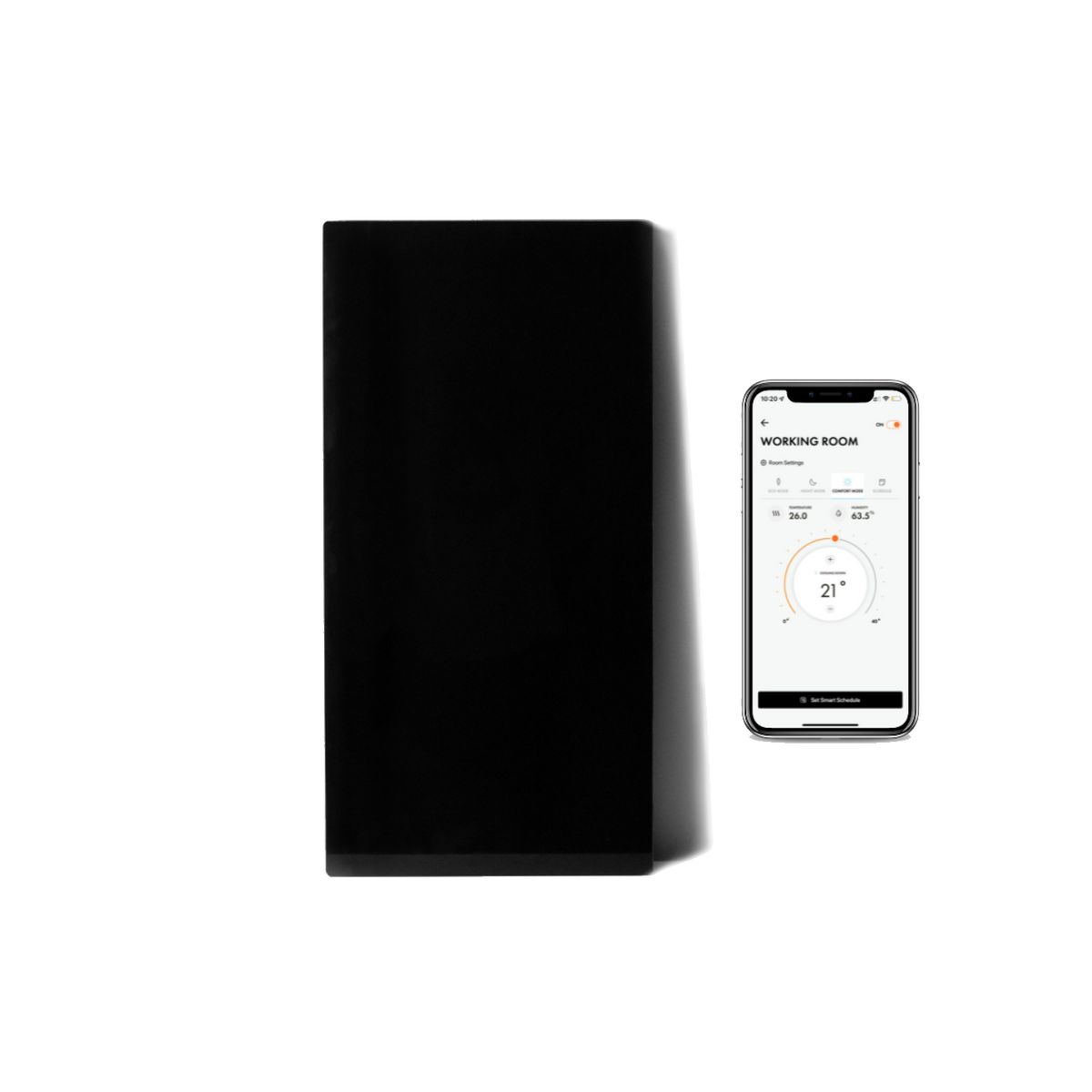 Kelvin by BOLDR, Smart Electric Heater, Energy Efficient with a Truly Wireless Smart Thermostat