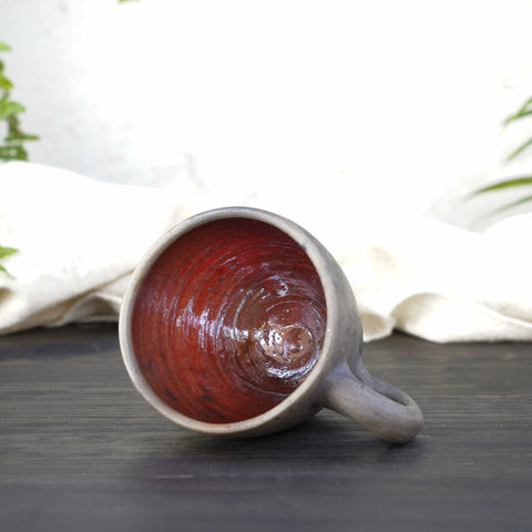 Large Earth Ceramic Mug | Red by Wool+Clay