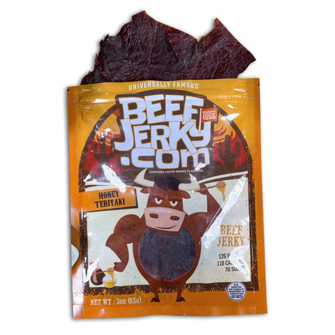 Honey Teriyaki Beef Jerky (3oz bag) by BeefJerky.com