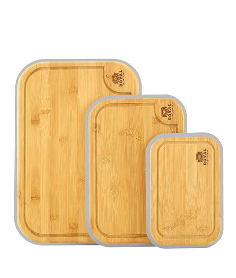 Gray Cutting Board Set of 3 by Royal Craft Wood