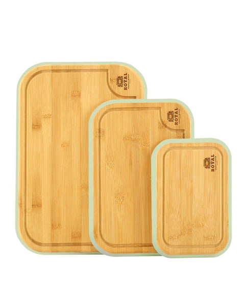 Green Cutting Board Set 3 PCS by Royal Craft Wood