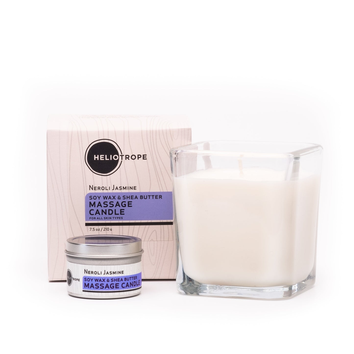 Soy Wax & Shea Butter Massage Candles - now in 3 sizes! by Heliotrope San Francisco