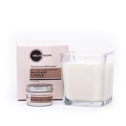 Soy Wax & Shea Butter Massage Candles - now in 3 sizes! by Heliotrope San Francisco
