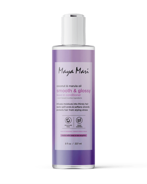 Maya Mari Coconut + Marula Oil – Smooth & Glossy Leave-In Conditioner Cream - 8 fl oz by  Los Angeles Brands