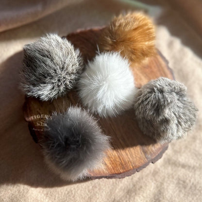 Rabbit Fur Cat Toy, Pom Pom Cat Toy, Fur Balls