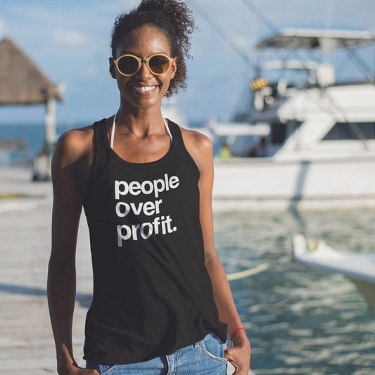 People Over Profit | Women's Tank Top by The Happy Givers