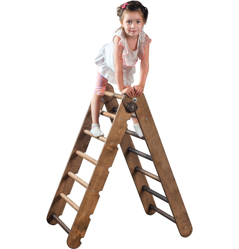 Montessori Triangle Ladder - Handmade Climber for Kids 1-7 y.o. – Beige by Goodevas