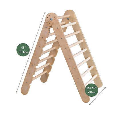 Montessori Triangle Ladder - Handmade Climber for Kids 1-7 y.o. – Beige by Goodevas