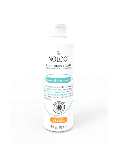 NOLEO 3-IN-1 - Organic Diaper Cream - No Pump (100% Recyclable) by NOLEO