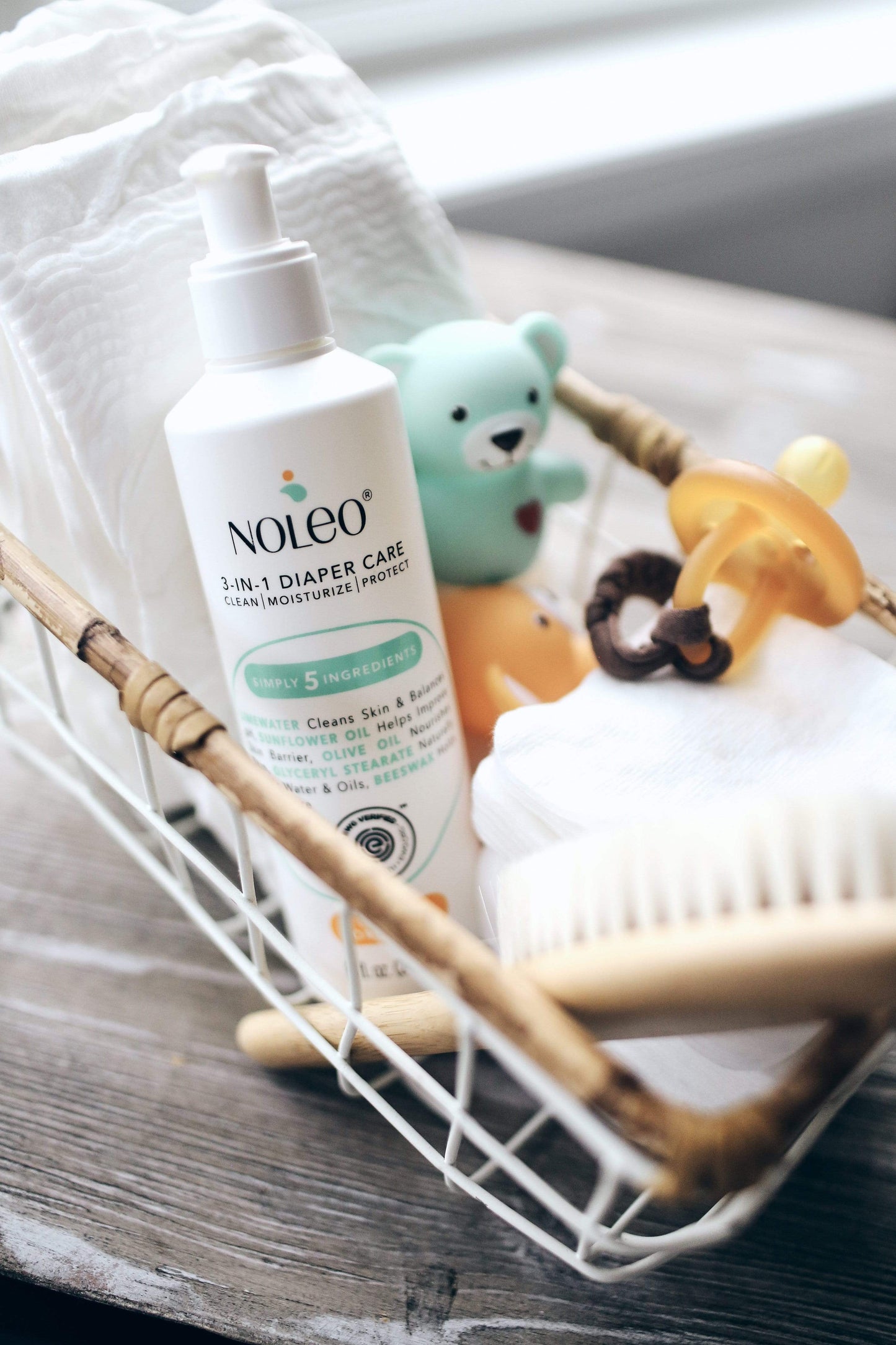 NOLEO 3-IN-1 - Organic Diaper Cream - No Pump (100% Recyclable) by NOLEO