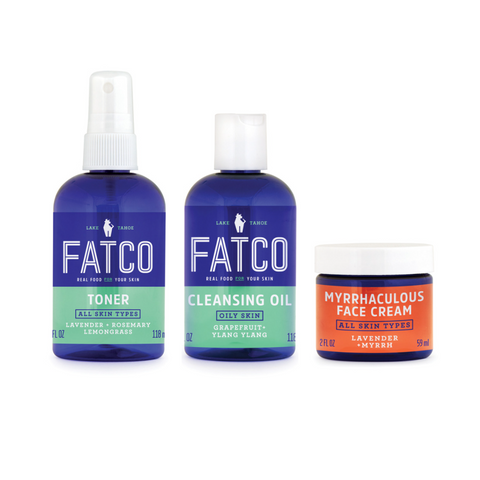 Facial Skincare Basics | Full Size, Oily Skin by FATCO Skincare Products