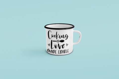 Cooking Is Love Made Edible Kitchen Mug by WinsterCreations™ Official Store