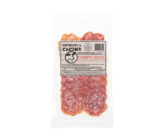 Charlito’s Cocina Campo Seco - Dry Cured Country-Style Salamis (Presliced) - 15 x 3oz by Farm2Me