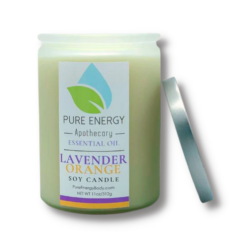 Soy Candle (Lavender Orange) by Pure Energy Apothecary